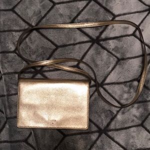 Gold Fossil handbag